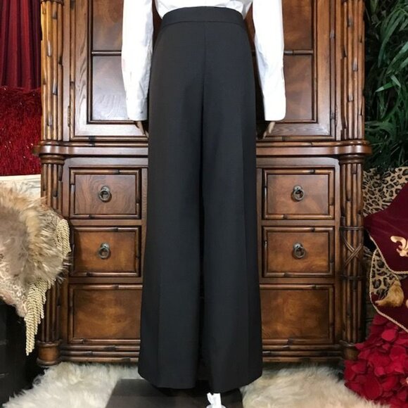 NWOT Nine West Charcoal Gray Premium Flat Front Full Straight Leg Pant - Picture 2 of 9